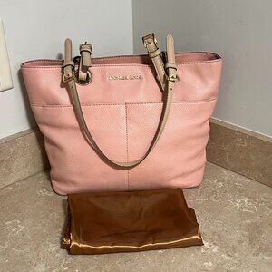 Michel Kors Pastel Pink Bedford Zip Top Tote